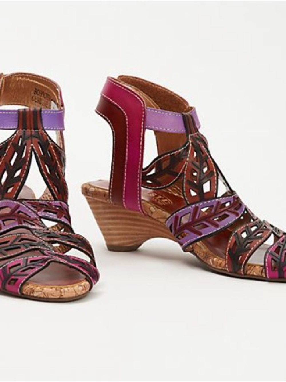 L’Artiste Leather BohoChic-Cam Sandals - Women 40